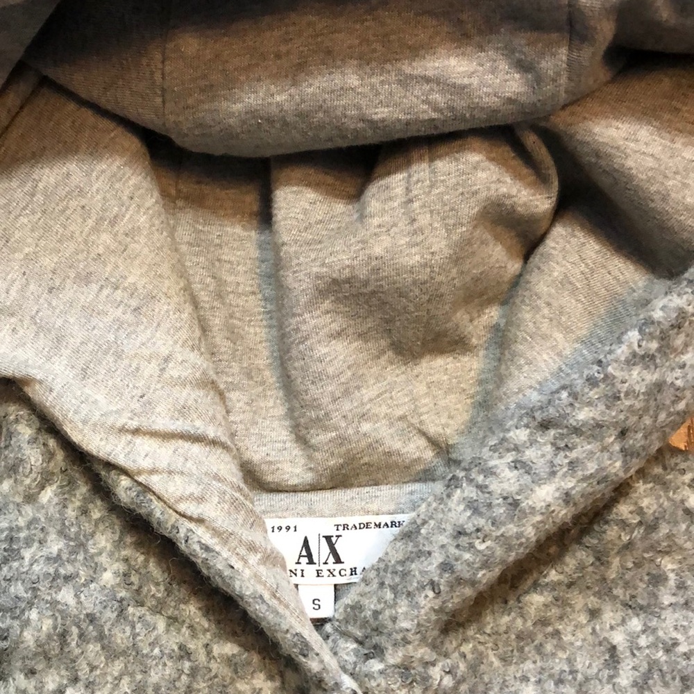 Vintage Armani Exchange Wool Hooded Teddy Jacket - Picture 17 of 17